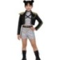 Disfraz guerrera K-pop vestido blanco talla 14-16 años
