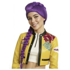 Peluca morada trenza Rumi kpop 8433584730292 73029