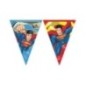 Banderin triangular Superman papel 230cm