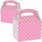 Caja detalles corazones rosa y blanca 1 ud
