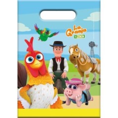 Bolsas detalles cumpleanos Granja Zenon 6 uds 8435743005111 BS10551