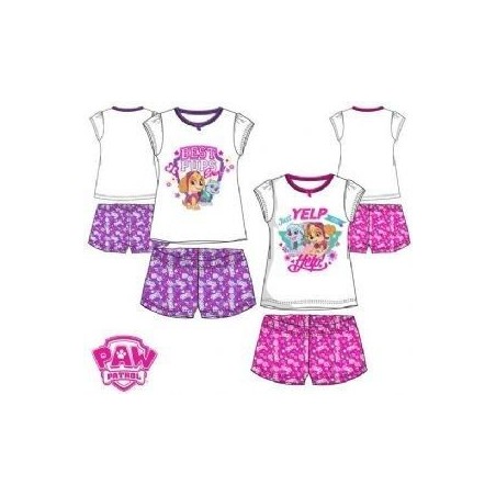 Pijama verano Patrulla Canina nina 3609081231678 QE2195 T4