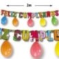 Guirnalda feliz cumpleaños animales de la jungla