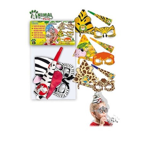 Gorro gafas y trompeta animales de la jungla-Tus Disfraces baratos