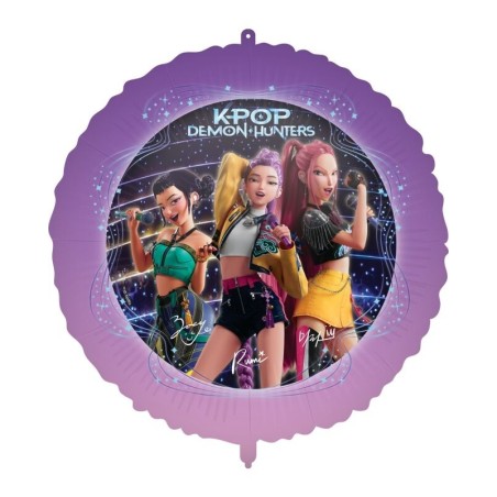Globo foil Guerreras K-pop huntrix 45 cm Tus disfraces baratos