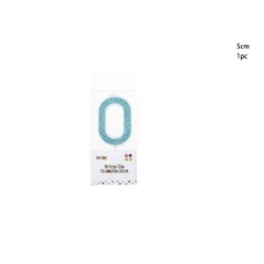 Vela para tarta azul purpurina