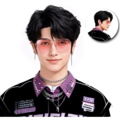 peluca kpop demonio 8433584730322 73032