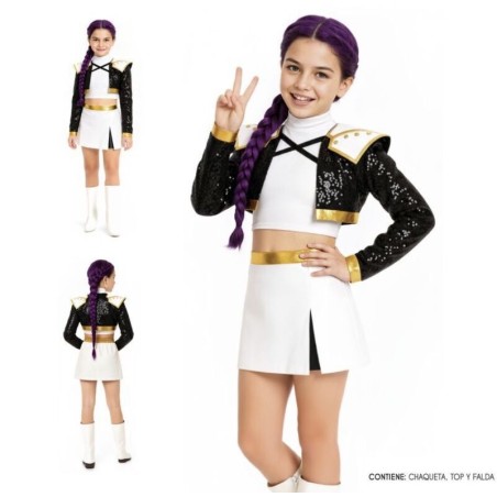Disfraz K-Pop blanco rumi infantil-Tus disfraces baratos