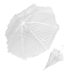 Sombrilla parasol de encaje blanco-Tus disfraces baratos