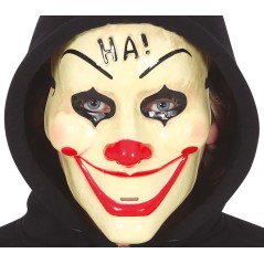 Mascara payaso asesino ha ha pvc -Tus disfraces baratos