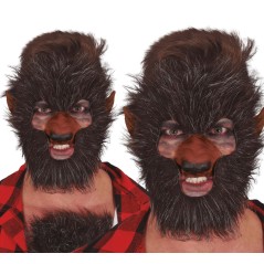 Pelo hombre lobo para la cara-Tus disfraces baratos