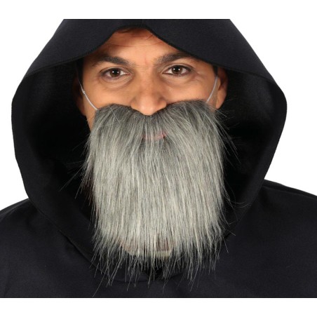 Barba canosa gris anciano