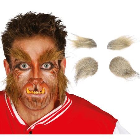 Patillas y cejas hombre lobo teenw olf-Tus disfraces baratos