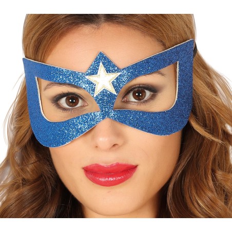 Antifaz capitana super heroína mujer-Tus Disfraces