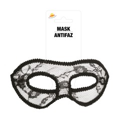 Antifaz encaje negro sexy sensual-Tus Disfraces