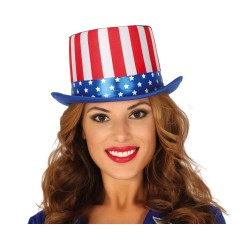 Sombrero chistera bandera americana USA