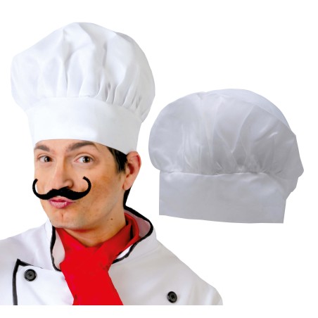 Gorro cocinero tela cheff cocina-Tus Disfraces baratos