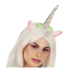 Diadema unicornio plata para mujer