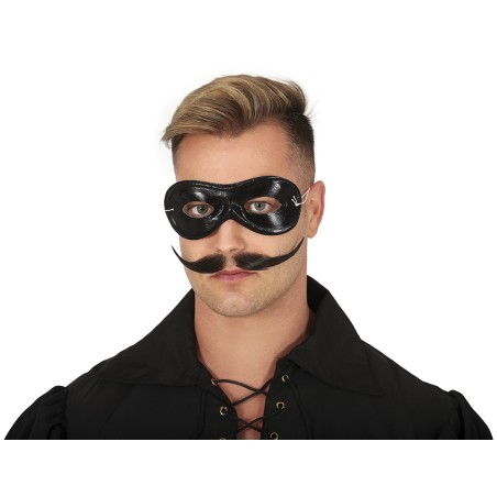 Antifaz pierrot negro