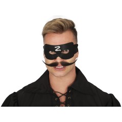 Antifaz zorro negro con la z