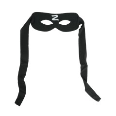 Antifaz zorro negro con la z-Tus Disfraces