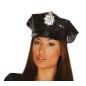 Gorra policia vinilo negra