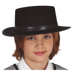 Sombrero cordobes infantil negro fieltro-Tus Disfraces