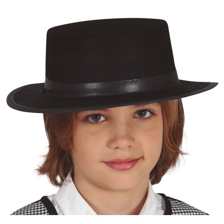 Sombrero cordobes infantil negro fieltro-Tus Disfraces