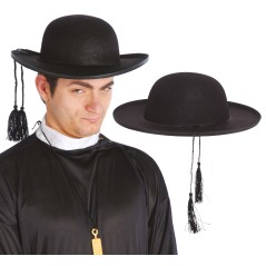 Sombrero cura adulto-Tus Disfraces baratos