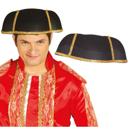 Montera torero adulto ribetes dorados sombrero-Tus Disfraces baratos