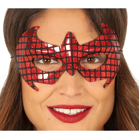 Antifaz rojo spider super heroe-Tus Disfraces