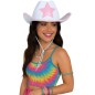 Sombrero vaquero blanco estilo barbie