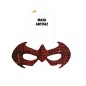Antifaz rojo spider super heroe