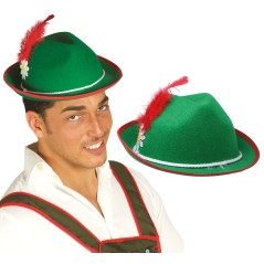 Sombrero tiroles verde robin-Tus Disfraces baratos
