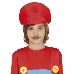 Gorra fontanero roja infantil
