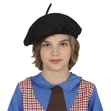 Boina negra infantil barata