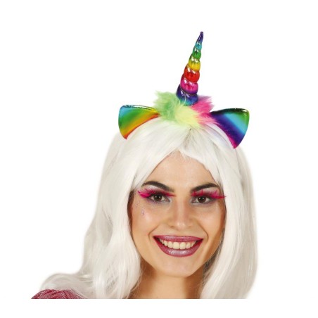 Diadema unicornio multicolor infantil para niña