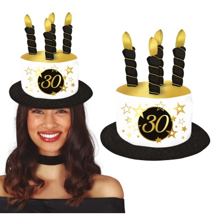 Sombrero velas 30 cumpleaños-Tus Disfraces baratos