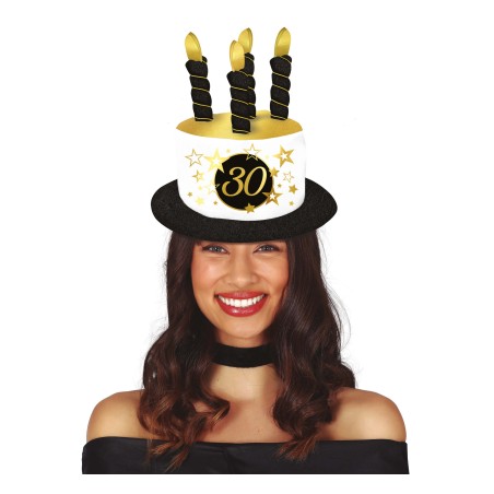 Sombrero velas 30 cumpleaños