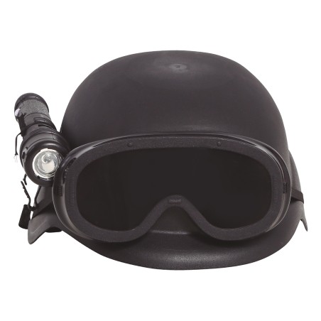 Casco SWAT antidisturbios infantil con linterna