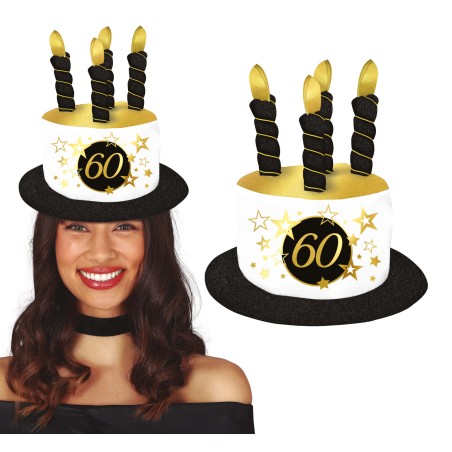 Sombrero velas 60 cumpleaños-Tus Disfraces baratos