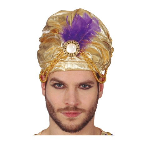Turbante arabe oro paje