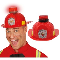 Casco de bombero con luz y sirena-Tus Disfraces baratos