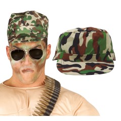 Gorra militar camuflaje visera ejercito-Tus Disfraces baratos