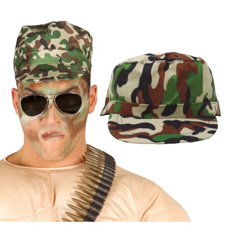 Gorra militar camuflaje visera ejercito-Tus Disfraces baratos