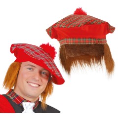 Sombrero escoces con pelo-Tus Disfraces baratos