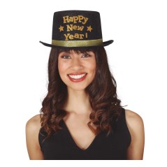 Chistera negra Happy new year