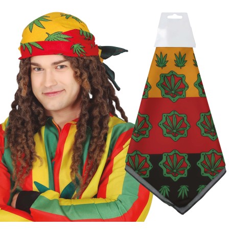 Pañuelo rasta complemento disfraz jamaicano-Tus Disfraces baratos