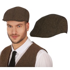 Boina inglesa marron Peacky Blinders-Tus Disfraces baratos
