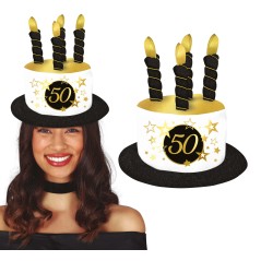 Sombrero velas 50 cumpleaños-Tus Disfraces baratos